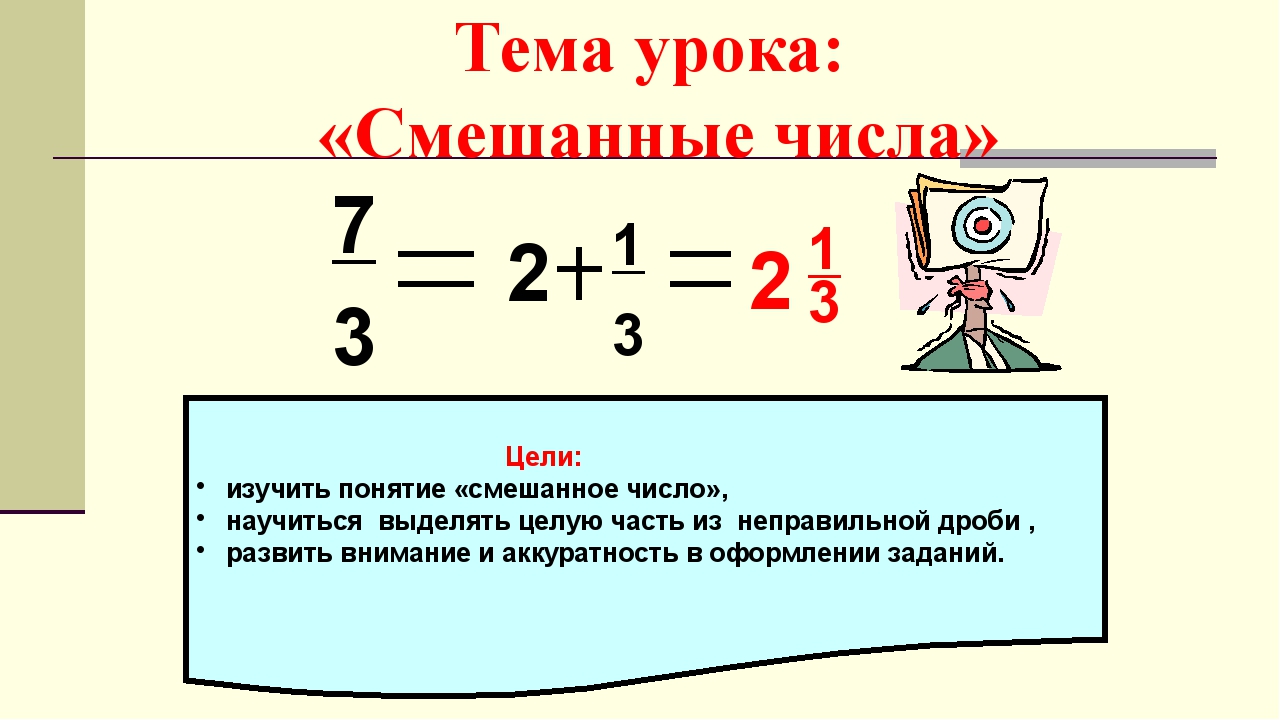 Как из смешанной дроби сделать неправильную дробь Как из смешанной дроби сделать неправильную дробь