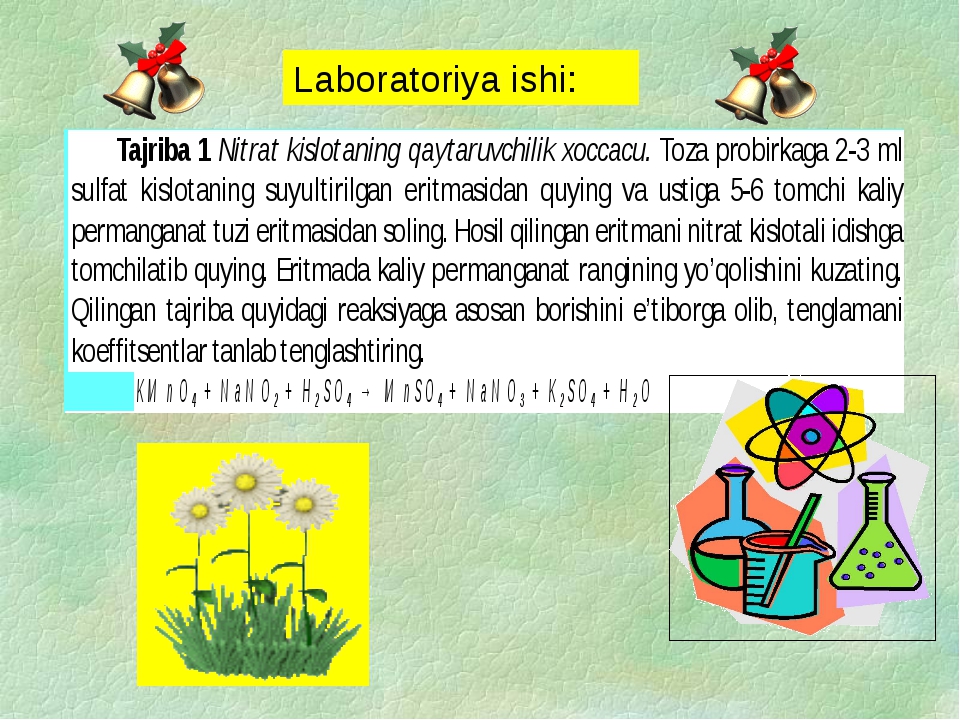 Laboratoriya ishi: Laboratoriya ishi: