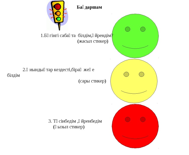 Робот бағдаршам. Жасыл сары және қызыл. Жасыл сары және қызыл. Раскраска төртбұрыш. Жасыл сары және қызыл.