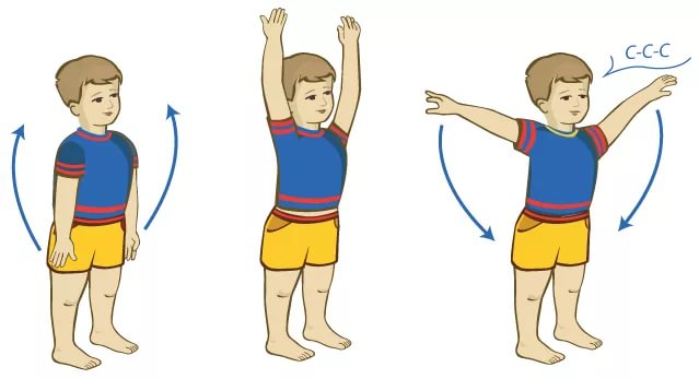 2 кіші топқа арналған таңғы жаттығулар