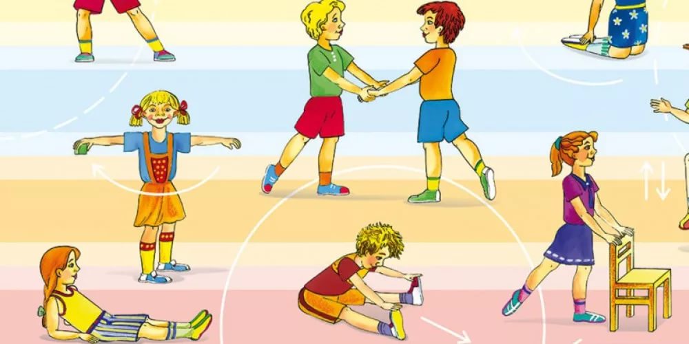 2 кіші топқа арналған таңғы жаттығулар