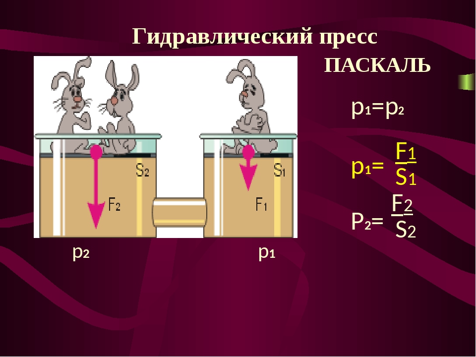 Формула пресса физика 7 класс. Паскаль физика гидравлический пресс. Гидравлический пресс f1=. Закон гидравлического пресса. Принцип Паскаля гидравлический пресс.