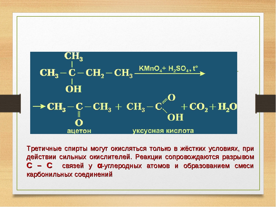 Горение уксусной кислоты реакция. Окисление спиртов в жестких условиях. Окисление третичных спиртов. Реакция окисления ацетона.