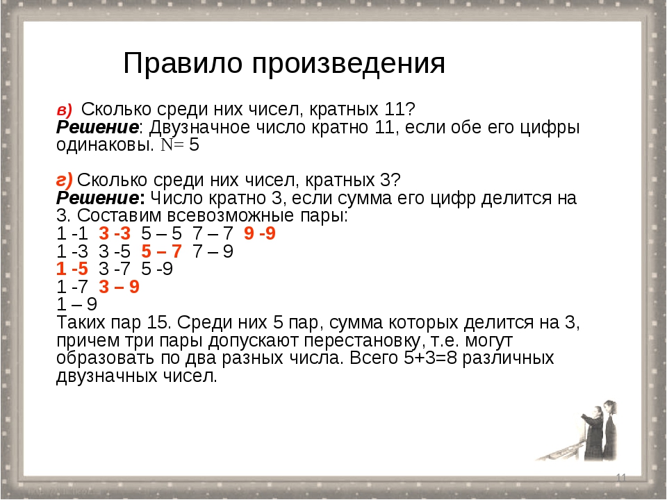 Докажите что среди любых. Произведение пяти различных натуральных чисел. Цифры кратные 11. Цифры кратные трем. Таблица чисел кратных 11.